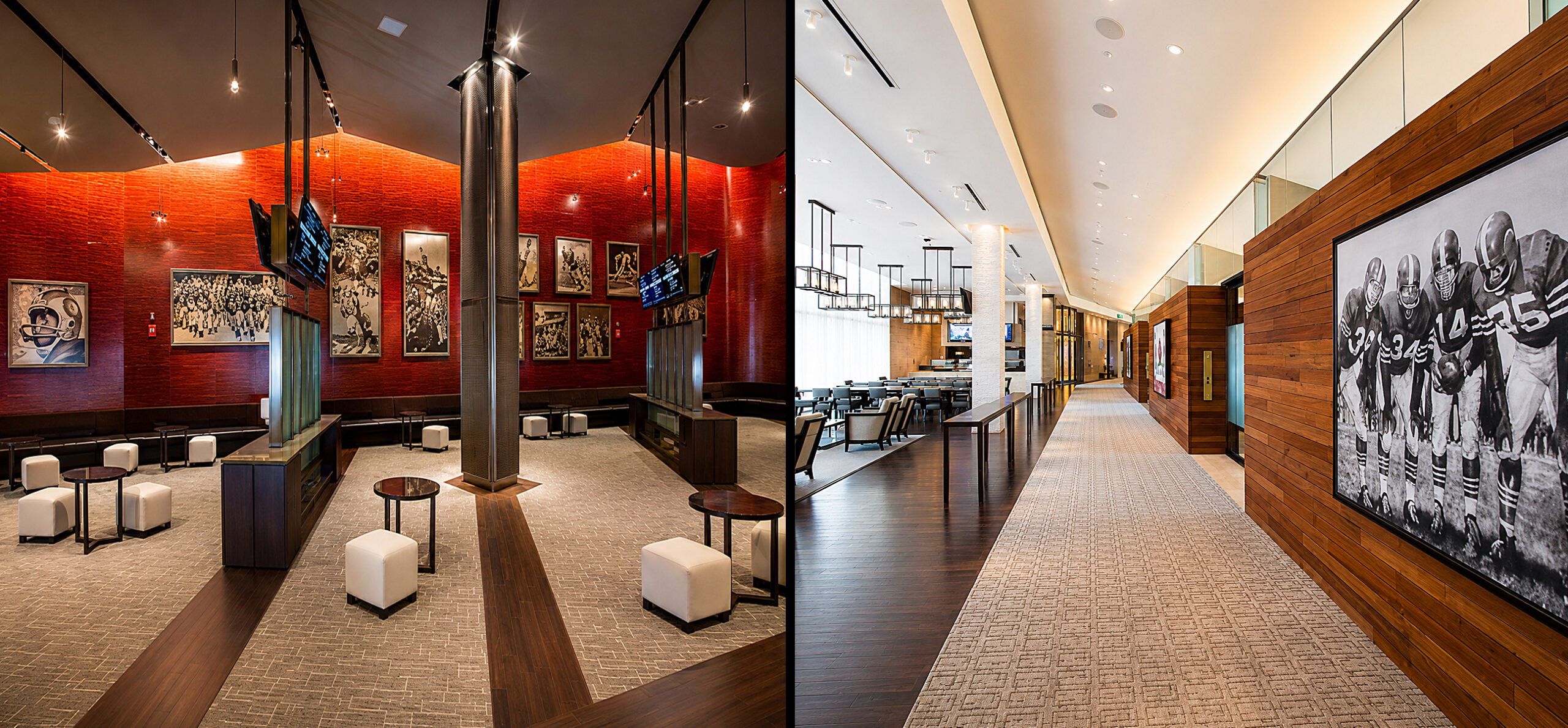 Artwork and San Francisco 49ers memorabilia installed by ISG at Levi’s Stadium